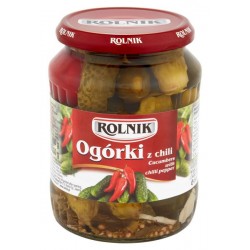 ROLNIK Ogórki z chili 720ml...