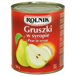 ROLNIK Gruszki w syropie...