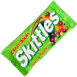 SKITTLES 38g CRAZY SOURS...