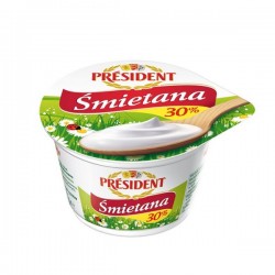 PRESIDENT Śmietana 30% 200g...