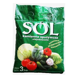 Sól KAMIENNA NIEJODOWANA 3kg