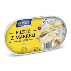 ŁOSOŚ FILET Z MAKRELI 170g...