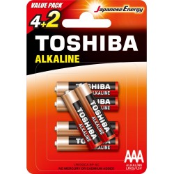 CH.Bat.TOSHIBA RED LR06/6 SZT